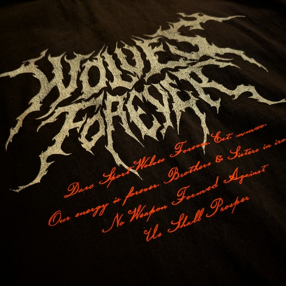 Darc Sport Wolves Forever Black Graphic T-Shirt Cutoff Tank - Picture 2 of 6